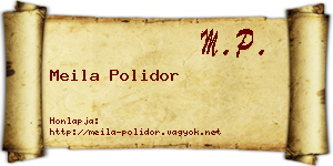 Meila Polidor névjegykártya